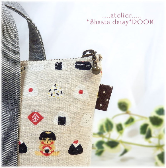 Handbag type*The zipper porch*Small size*Rice ball☆Onigiri☆ 第3張的照片