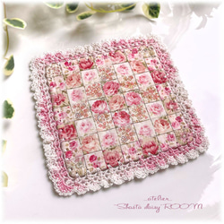 *售完* Aging Patchwork Coaster / Doily *時尚迷你墊1 *花卉圖案*蕾絲針織 第2張的照片