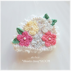 ★SALE★手工绣花线花胸针　Brooch＆Hair clip (2way) 第1張的照片