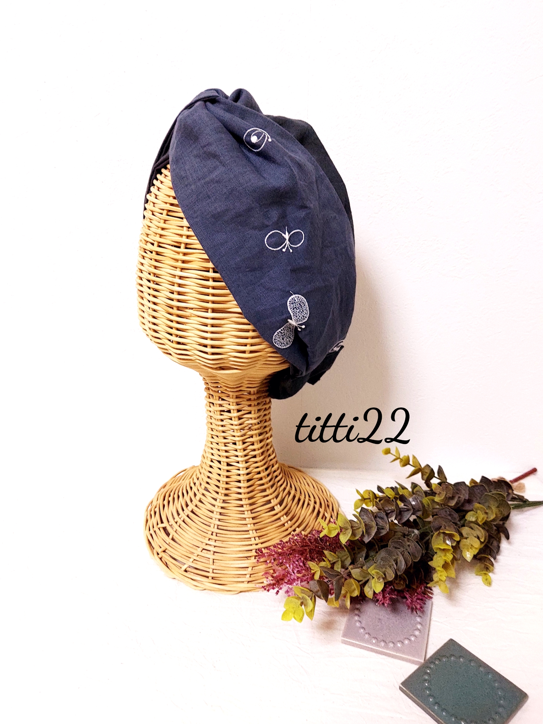 ミナペルホネンターバン choucho ヘアバンド・ターバン titti22