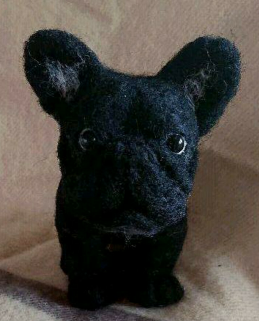 羊毛フェルト　フレンチブルドッグ