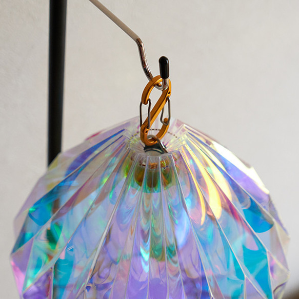 Origami lampshade Onion レインボウ （LEDランタン用） 5枚目の画像