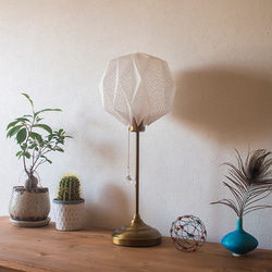 Origami Table Lamp Sphere M　土佐落水和紙 2枚目の画像