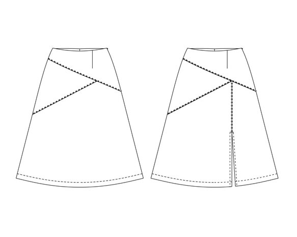 アスパラスカート【型紙・カット済】（1420342KC） 7枚目の画像