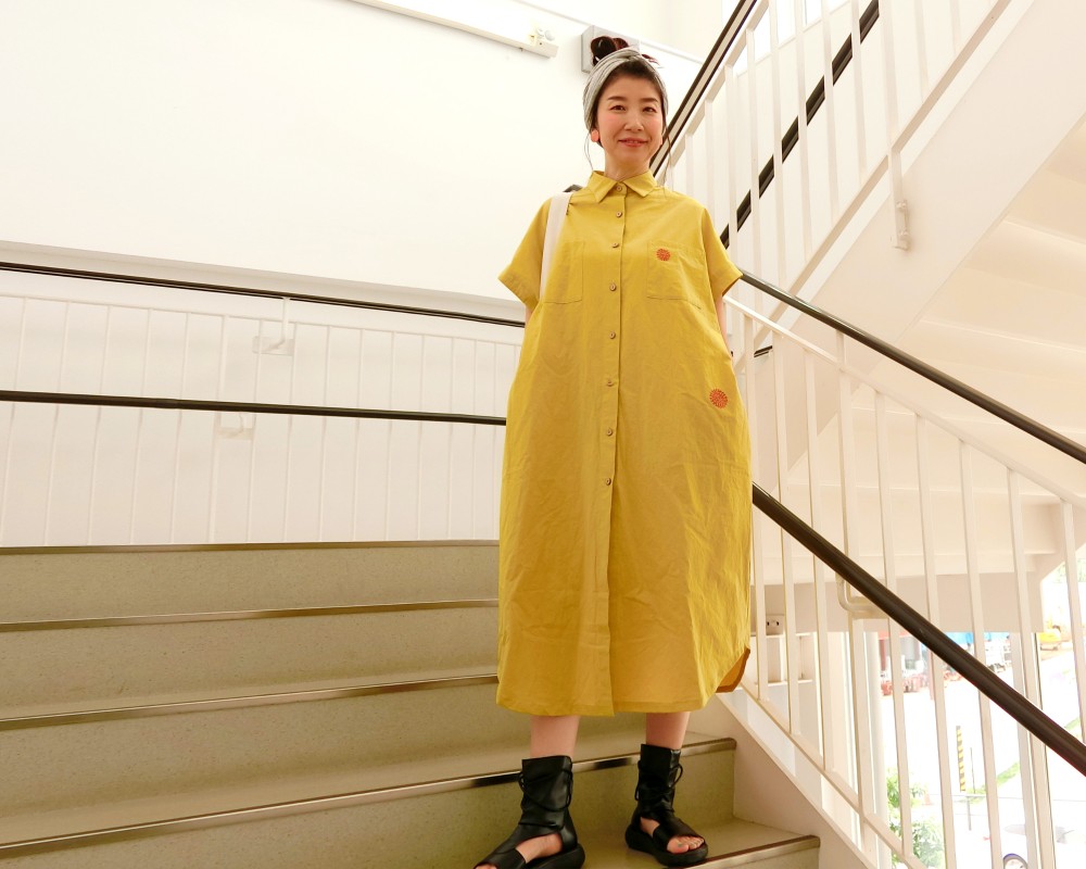 24AW✨雑誌掲載 未使用級 アンダーカバー ドッキングチュニックワンピース Ｍ 小さいサイズ 【hiiさんコラボ】長袖ドッキングワンピース 低