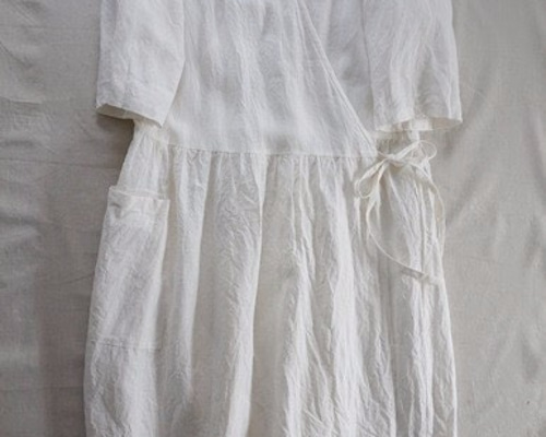 our カシュクールワンピース　ホワイト カシュクールワンピース – OURHOME