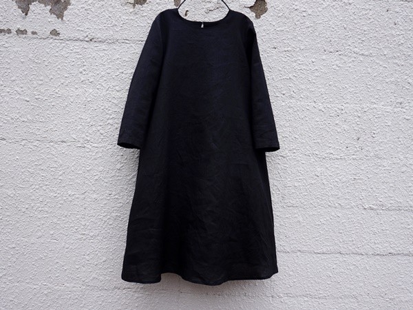 リネン・シンプルＡラインワンピース