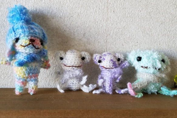 編みぐるみのちびウサブローチ4 4枚目の画像