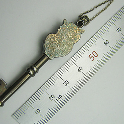 銀の笛 ふくろうの鍵の笛 シルバーペンダント ホイッスル owl