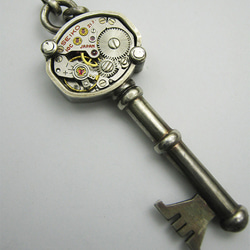 時計の銀の笛 シルバーペンダント ホイッスル Seiko朱 カギ whistle