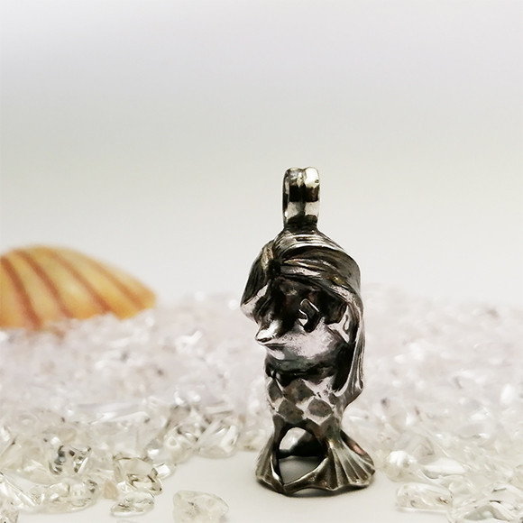 アマビエ様 3D ペンダント 【送料無料】チェーンなし　シルバー925