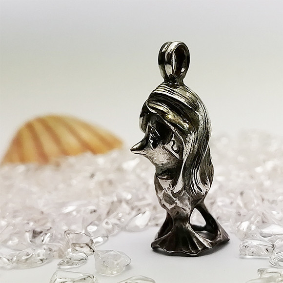 アマビエ様 3D ペンダント 【送料無料】チェーンなし　シルバー925
