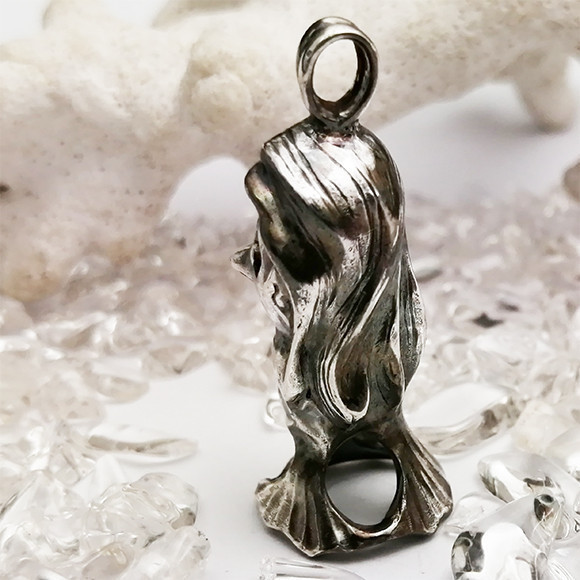 アマビエ様 3D ペンダント 【送料無料】チェーンなし　シルバー925