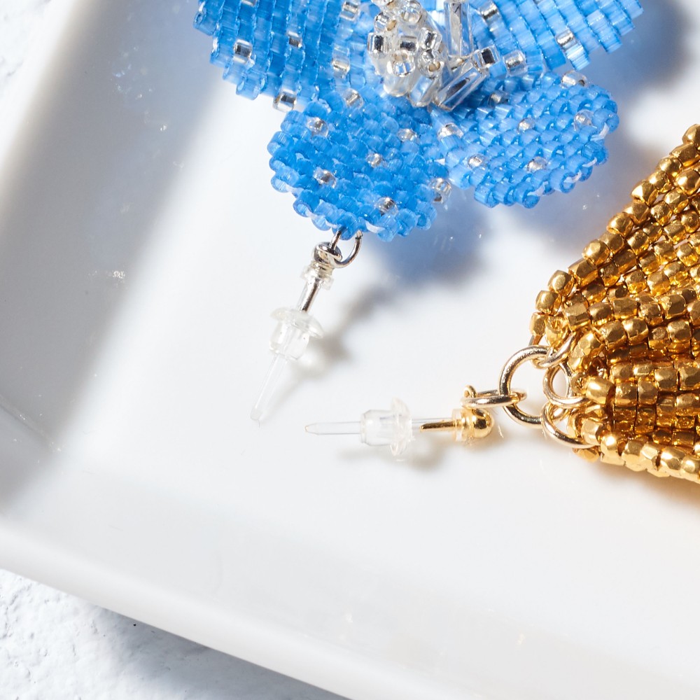 Bijoux Flower Earring（ deep green ）