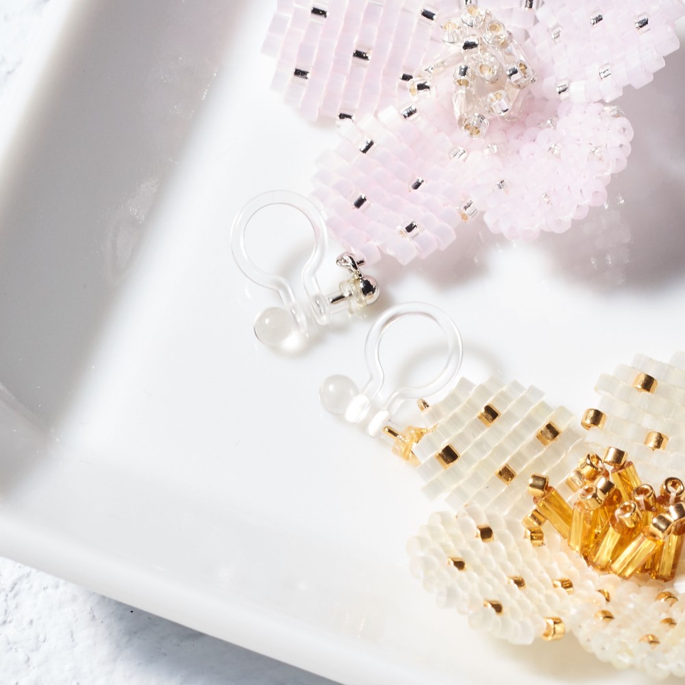 Bijoux Flower Earring（ deep green ）