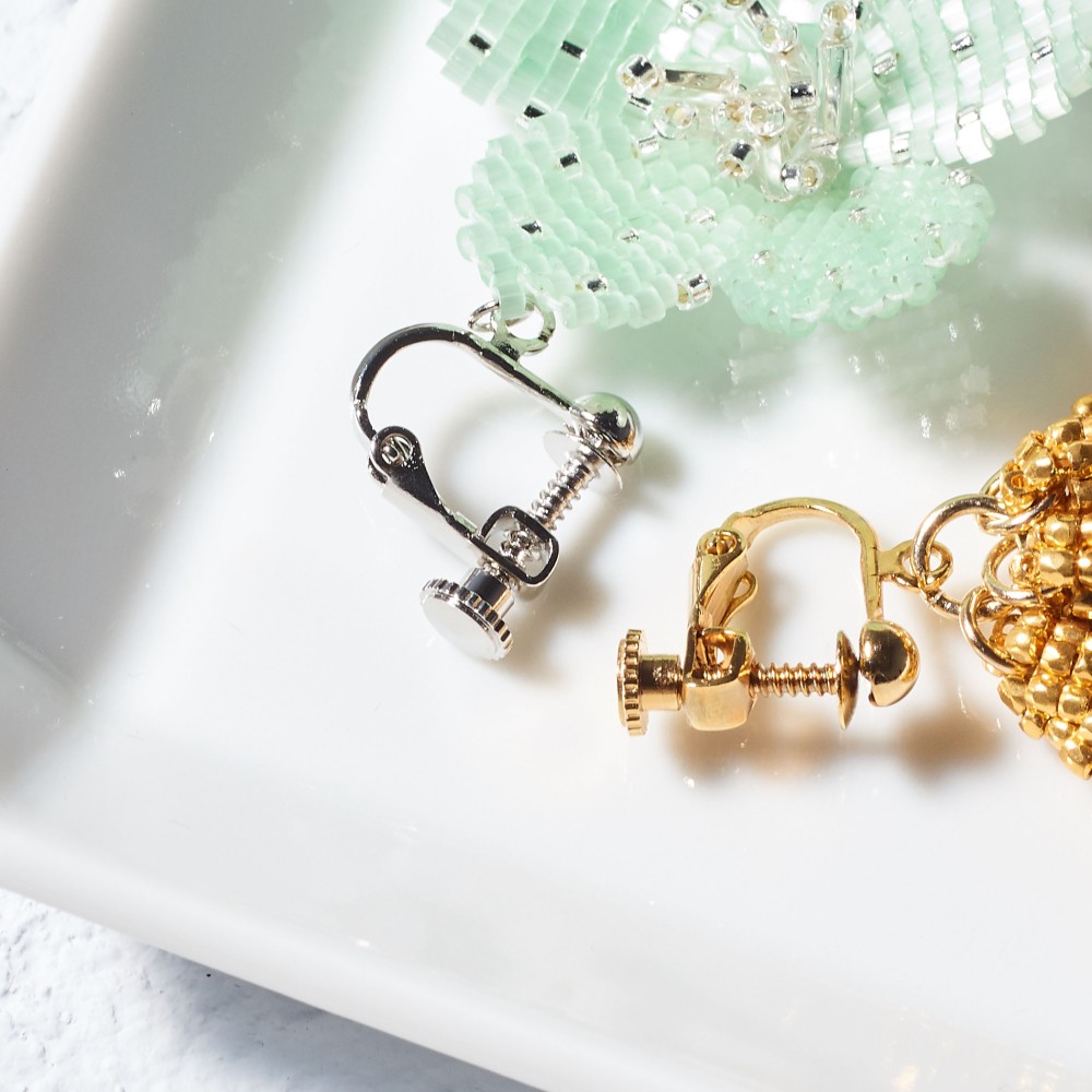 Bijoux Flower Earring（ deep green ）