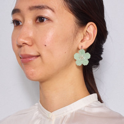 Bijoux Flower Earring（ ice green ） 3枚目の画像