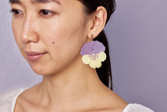 Bijoux Flower Earring（ pancy ) 5枚目の画像