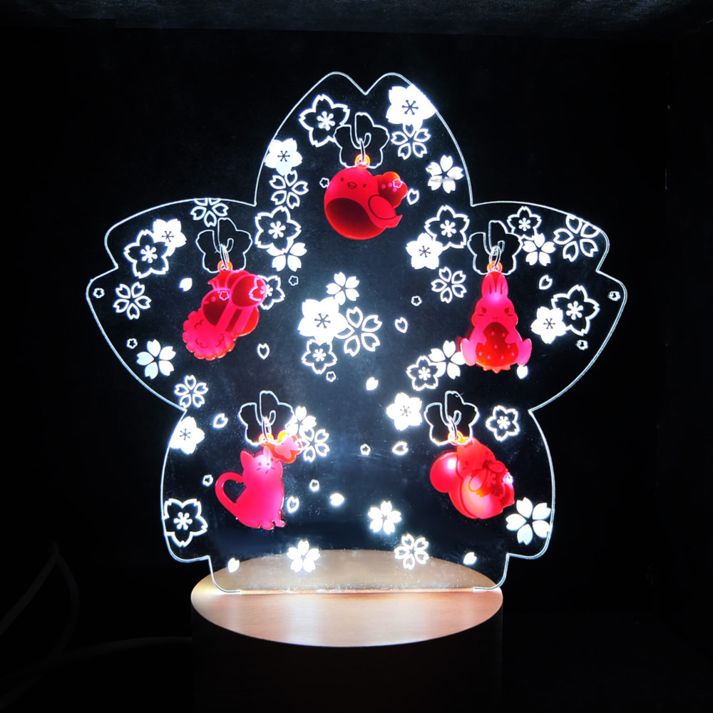 さくら咲く♪お花見　アクリルライトスタンド