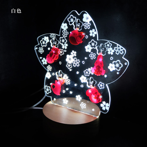 さくら咲く♪お花見 アクリルライトスタンド スタンドライト