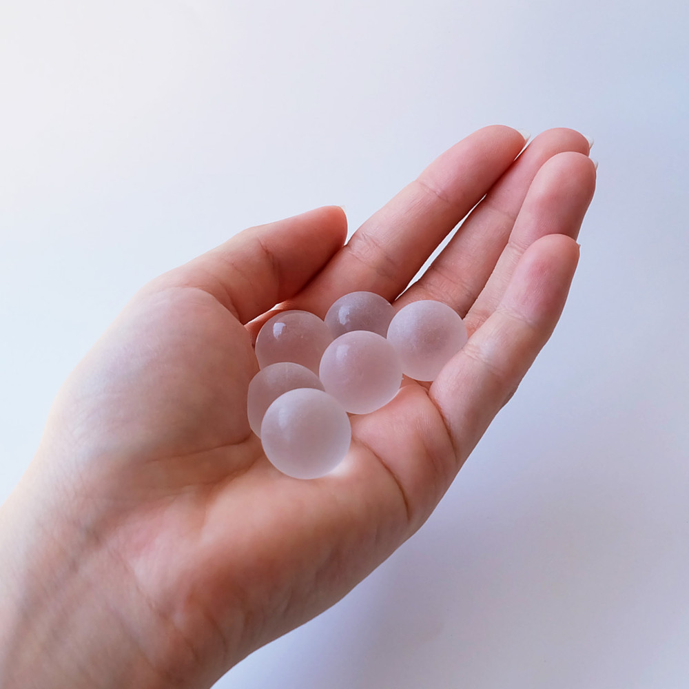 【10kg(約1500個)】リサイクルガラス　ビー玉（15～17mm）クリア / フロスト / ミックス