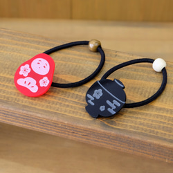 レジン ハロウィン限定 ハロウィンカラーのお星さまヘアゴム キッズ