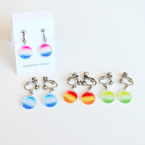 加賀てまりイヤリング＆ピアス【金沢デザインシリーズ】 イヤリング