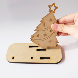 ほっこりかわいい！ 木製クリスマスオブジェ 6枚目の画像