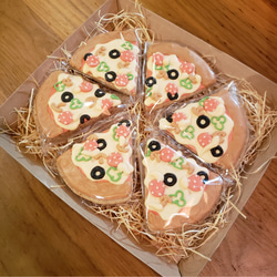 アイシングクッキー　ピザ　(サラミ&オリーブ) 3枚目の画像