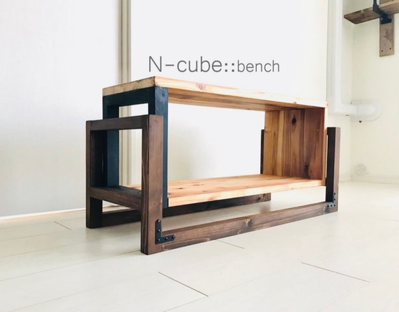 i1-2 にゃんだふるらいふ出展作品：にゃんぐるジム：ベンチN-CUBE::bench 1枚目の画像