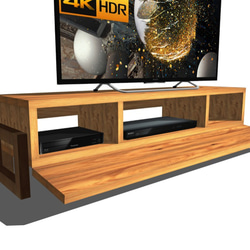 【旧バージョン】杉無垢板のエッジが効いたテレビボード（テレビ台）／ローボード＠120 4枚目の画像