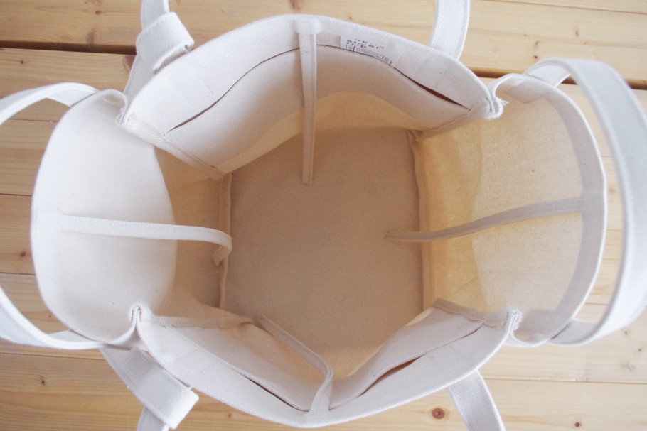 DROP1 SHOULDER TOTE BAG（キナリ×ピンク）3WAY 斜め掛け トートバッグ 帆布 大容量