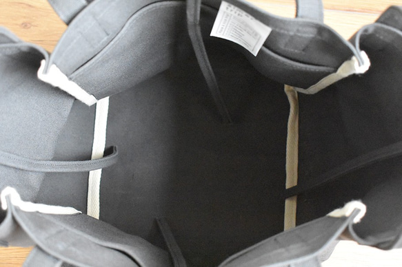 DROP1 SHOULDER TOTE BAG（モカ/ベージュ）3WAY 斜め掛け トートバッグ 帆布 大容量 16枚目の画像