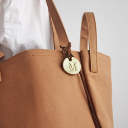 DROP1 SHOULDER TOTE BAG（モカ/ベージュ）3WAY 斜め掛け トートバッグ 帆布 大容量 17枚目の画像