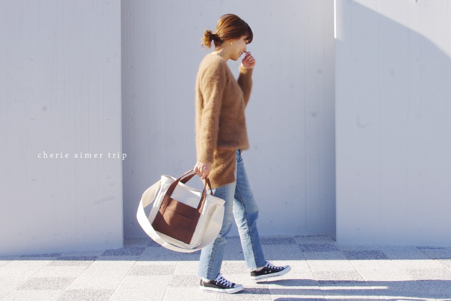 ZUCC SHOULDER TOTE BAG（キナリ×コーヒー）