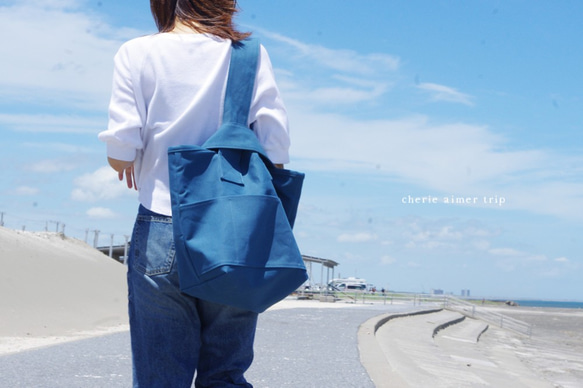 CLOUCHY SHOULDER BAG（オールミネラルブルー） 7枚目の画像