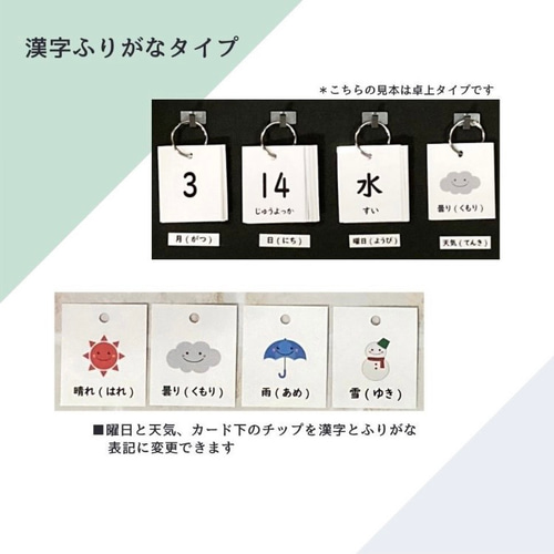 日めくりカレンダー 療育 保育 ハンドメイド 手作り 教材 グッズ 視覚