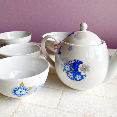 華のある和柄の茶器セット ポット・急須 パティオローズ 通販