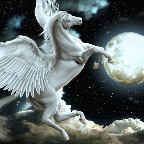 ペガサスの絵2 A4 イラスト breeze 通販 7147937｜Creema(クリーマ)