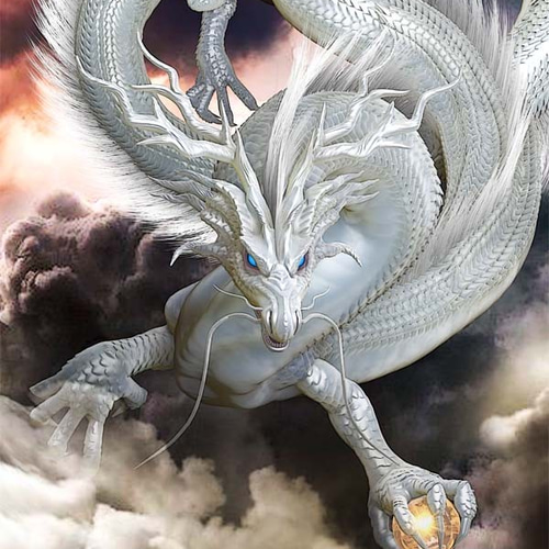 龍の絵「雲龍5」A4 イラスト breeze 通販 7902214｜Creema