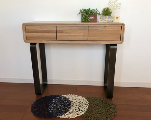 おもちページ／コンソールテーブル／木製ハンドメイド／受注製作作品 おもちページ／コンソールテーブル／木製ハンドメイド／受注製作
