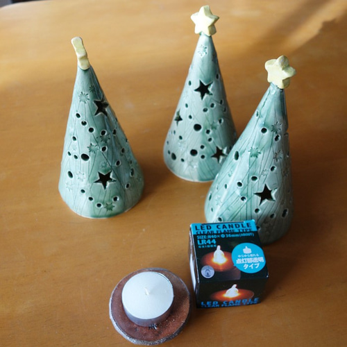 クリスマスツリー キャンドルホルダー その他インテリア雑貨 水野 育美
