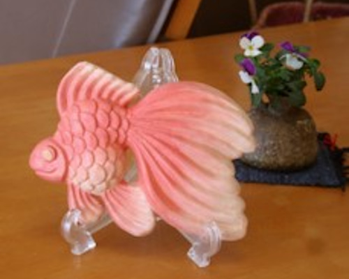 金魚　水晶　彫り 0_d93b9d08d1313bb559b531f4fda7