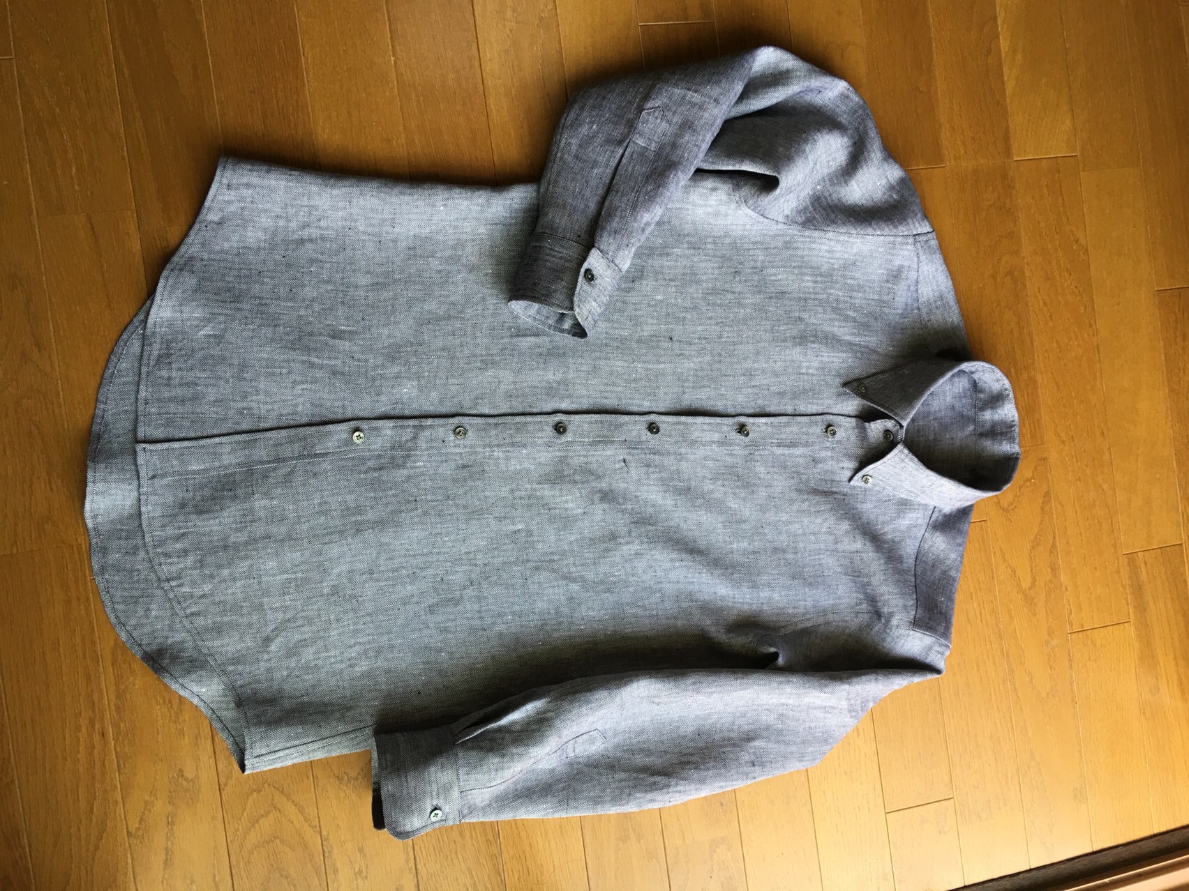 【オーダーメイド】最高級リネン・メンズボタンダウンシャツ 23,040円