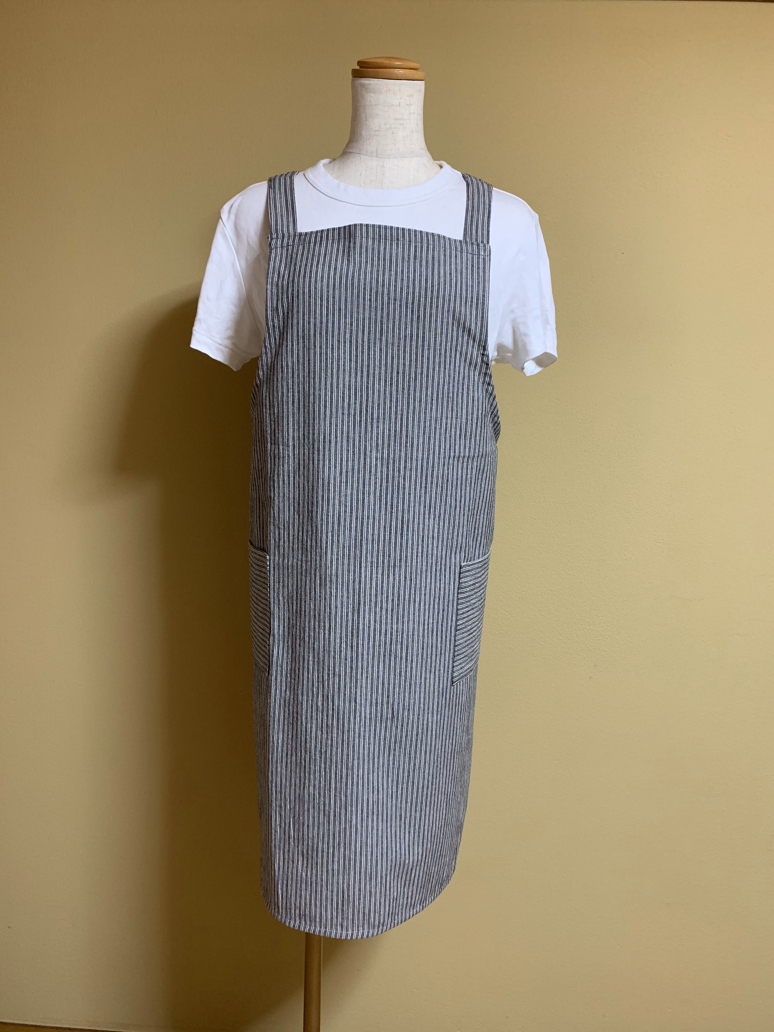 「亀田縞」かぶるだけのエプロンkaburi