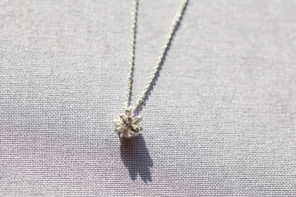 礦石結晶系列-純銀小礦物項鍊 第1張的照片