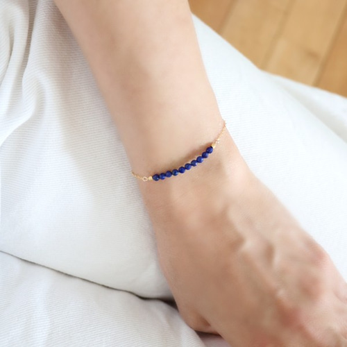 天然石ラピスラズリ14kgfブレスレット ブレスレット c.S.c 通販