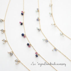 小さな天然石のついた14kgf華奢ブレスレット ブレスレット c.S.c 通販