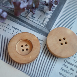 値下げ★フランスのアンティークボタン (大)木製 A068 5枚目の画像