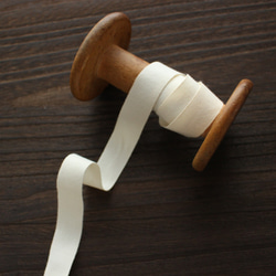 5m巻き【6サイズ】No,1101(200)オーガニックコットン　平テープ　平織りリボン/ｃ56/5ｍ巻き 2枚目の画像